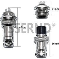 1Set GX16 2/3/4/5/6/7/8/9 Pin Male & Female 16mm Metal Circular Aviation Connector Socket Plug 2PIN 3PIN 4PIN 5PIN 6PIN