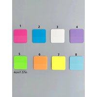 160 Sheets Of Waterproof Square Sticky Notes, 8 Colors Available, Suitable For Notebooks And Diaries For Note-Taking.