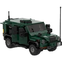 Hot LMV 2 4x4 Tactical Vehicle Military Car Truck Toy Building Block Model Truck Model Birthday Gift Christmas Birthday Gift