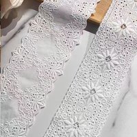 1 size European floral lace decoration 6/8CM double-sided embroidery DIY clothing accessories lace
