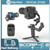 FeiyuTech SCORP C2 Camera Gimbal Stabilizer for DSLR & Mirrorless, Handheld Gimbal for Vlogging, AI Tracking, Vertical Shooting