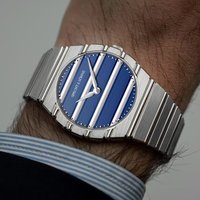 2026 Ultrathin 37MM Men's Quartz Watch Fashion Blue Color Stainless Steel Wristwatch Sapphire Crystal 50M Waterproof