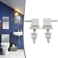 1pair Plastic Toilet Seat Hinge Bolts Screw Fixing Fitting Kit Toilet Lid Hinge Replacement Parts Bathroom Accessories