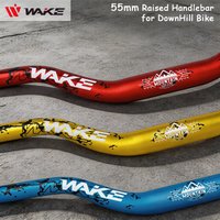 WAKE 55mm Riser Fahrradlenker MTB Fahrradlenker 720/780mm Fahrrad-Riser-Lenker aus Aluminiumlegierung für Downhill