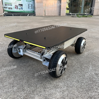 4WD Metal Platform Vehicle Flat Electric Remote Control Car Chassis Wheeled Large Load Independent Steering