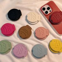 INS Cute 3D Taiyaki Fish Grip Holder Phone Case For Magsafe Griptok Holder Phone Finger Ring Stand Support For iPhone Girl Brack