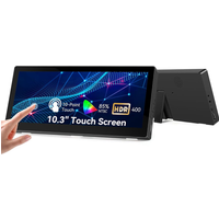 10.3 inch Small Touchscreen Monitor, 1920 x 720 IPS Mini Touch Display, HDMI USBC, for Computer AIDA64 GPU CPU RAM Monitoring