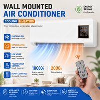 2 in 1 Portable Air Conditioner Heater Wall Mounted Ductless Cooling Heating Fan No Outdoor Unit Mini AC for Home Room RV image 4