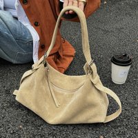 Autumn Winter Fashion Women's Shoulder Crossbody Bag Luxury Designer Brand Ladies Soft Suede Cow Leather High Quality Bag New