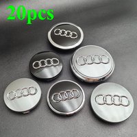 20Pcs 60mm 61mm 68mm 69mm 77mm Audi Hub Caps Car Wheel Center Caps For Audi A1 A2 A3 A4 A5 A6 A7 A8 Q2 Q3 Q5 Q7 Accessories