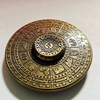 Constellation Zodiac Sign Fidget Spinner Metal Cool EDC Gadgets Sensory Stress Relief Toys ADHD Anxiety Best Gifts Kids & Adults