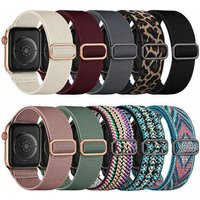 10pc Sport Strap Pulseira 45mm 41mm 44mm 49mm 40m For Apple Watch S 11 10 iWatch Ultra 2 3 Correa Ремень Watchband for Women Men