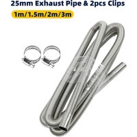 1m/1,5m/2m/3m Auto-Luft-Diesel-Standheizung Edelstahl-Auspuffrohr 24mm Schalldämpfer-Kit für Webasto