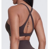 SHINBENE High Neck Push up Workout Sports Bra with Removable Pads Lightweight Comfortable Four-Way Stretch for Gym Yoga Training
