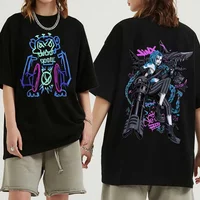 Arcane Jinx Graffiti T-shirt Man Women Harajuku O-neck Summer Casual tee Shirt game t shirt
