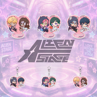 Alien Stage Mizi Sua Acrylic Stand Keychain Cute Chibi Angel Devil Figure Standing Sign Desktop Decor Anime Fans Collectible Gif