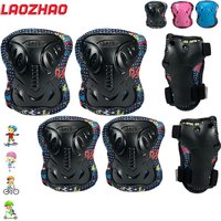 6PCS Kids Knee Pads Elbow Pads & Wrist Guards for Inline Skating,Skateboarding - Lightweight & Breathable Safety for Boys Girls