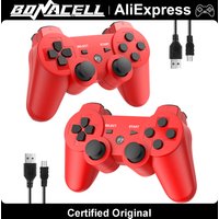 Game Controller For Playstation 3 PS3 Consoles PC/Android TVs /Game Boxe,W/Upcraded Joysticks 6-aix Gryo Dual Vibration Gamepads