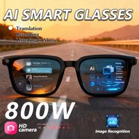 New AI Smart Glasses AI Translation 8MP HD Camera 4K Shooting Image Conversation Recording Listening To Music Smart Glasses