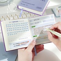 10000-Hour Leather Planner Self-Discipline Tracker Portable Pocket Notebook Square Journal Daily Weekly Schedule Book