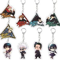 Jujutsu Kaisen Acrylic Keychain Kugisaki Nobara Fushiguro Megumi Pendant Decoration Accessories Girl First Choice Birthday Gift