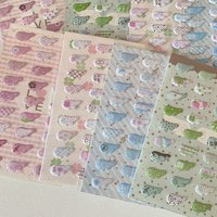 1Piece Cute Bubble Wings Y2K Sticker for Phone Camera Luggage Journal Sticker Kawaii Decoration Sticker Gift