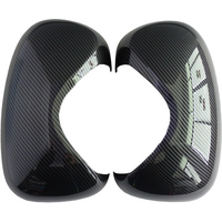 3D Carbon Wing Side Door Car Exterior Accessory Auto Body Kits Mirror Cover Caps for Vauxhall Vivaro Renault Trafic 2001-2015