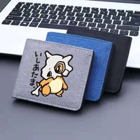 Pokemoned Wallet Boy Cartoon Anime Figure Purse Men Trendy Cool Large Capacity Card Bags Folding Moneybag Billfold Gift Hot 2026