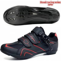 SPD Road Cycling Shoes Shock Absorption And Durable,Suitable For Racing On Long-Distance Roads,MTB Mountain Off-Road Riding Unis