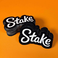 Custom Die Cut Holographic Transparen Sticker With Your Own Design Waterproof Cartoon Sticker Packs in OPP Bag for Promotion Use