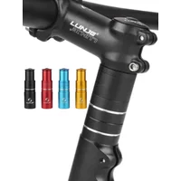 AliExpress LUNJE Bicycle Fork Stem Extender Adjustable Road Bike Mountain Handlebar Raise Adapter Mtb Components Rise Up 85 115 135 150 180 210mm