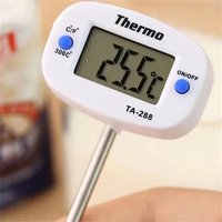 Digital Food Thermometer Electronic Probe with LCD Display for Kitchen Baking Cooking & Grill Liquid Temperature Meter Tool