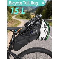 AliExpress NEWBOLER 15L Large Capacity Bike Bag Waterproof Bicycle Saddlebag Cycling Tail Bag MTB Foldable Rear Bag Road Bike Luggage