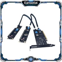 2 Port SlimSAS 8i x2 to PCIe4.0 x16 Slot Adapter Card SFF8654 Riser Card for Network Graphics Video Card Bifurcation Riser Kit
