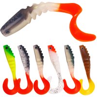 5pcs Shad T-tail Soft Baits 8cm 4.6g Silicone Swimbait Wobblers Fishing Lures Artificial Lures For Pesca Bass Pike Carp Fishing