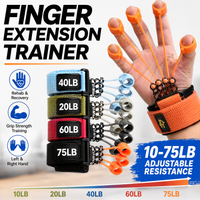 Finger Hand Grip Exerciser Silicone Finger Extension Trainer Wrist Finger Strength Training Tool Hand Rehabilitation Fitness