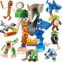 New Italian Brainrot Animals Tung Tung Tung Sahur Building Blocks Tralalelo Tralala SharkBricks Toy Gift for Children Kids