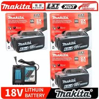 Original Makita BL1860 18V 6000mAh Lithium Ion Battery LXT Replacement Rechargeable Extended Runtime LED Woodworking Tool Pro