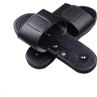 Foot Massage Slippers Electrode Massage Accessorie TENS Therapy Massager Relax Body Foot Relaxing Black Rubber Health Care