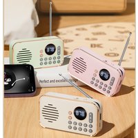 Wireless Stereo Bluetooth Speaker with Multi-band Radio Function HIFI Sound Support BT U Disk TF Card Mini Portable Super Bass