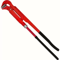 Heavy Duty 90° Adjustable Pipe Wrench 30.99/41.91/52.07cm Alloy Steel, for Automotive/Ship/Household/Mechanical Repair