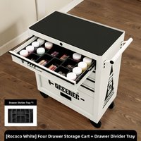 Four-Drawer Storage Cart Drawer Partition Plate Foldable Home Furniture Display Shelf Rectangular Partition for Everyone