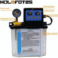 Automatic CNC Lubrication Pump Oil System 1L 2L AC220V Lubricating Oil Pump Electromagnetic Output 6mm for CNC Machine Tool