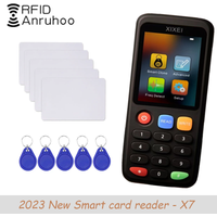 Nowy czytnik kart inteligentnych Rfid X7 125khz Badge Copier 13.56mhz Nfc Decoder Duplicator Ic Id Chip Tag Clone Ntag213 215 Key Writer