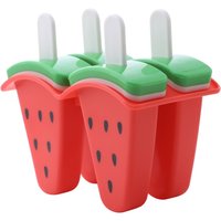 Watermelon Shape Ice Cream Mold With Lid DIY Homemade Popsicle Mould Frozen Juice Milk Ice Lolly Maker Kitchen Tool