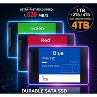 Disque à État Solide Interne SATA III 2026 - Capacités 2 To & 4 To - SSD Original Compatible PC Portable, Desktop et NAS