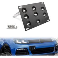 Areyourshop Front Bumper Tow Hook License Plate Mounting Holder Bracket fits for VW Golf 6 Tiguan PASSAT Jetta