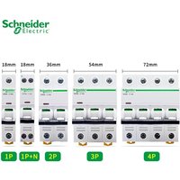 Schneider Circuit breaker Air switch IC65N C25 1P+N C20A 2P 3P C25A 3P C63A 4P 1A 2A 4A 6A 10A 16A 20A 25A 32A 40A 50A 63A