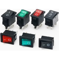 5PCS KCD1 Switch ON-OFF 15*21mm 2Pin Ship Type Switch 6A 250V 10A 125V 15X21 Rocker Switch Power Switch