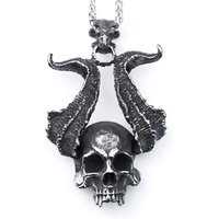 NEW 316L stainless steel Vintage Punk skull biker High Quality Jewelry Special Design cool Men's Pendant Necklace